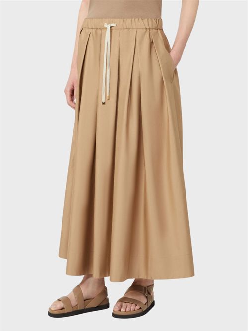 Long A-line skirt in cotton poplin S' MAX MARA | 2619101043600022